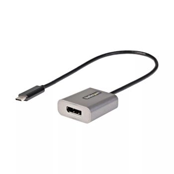 Vente Câble pour Affichage StarTech.com Adaptateur USB C vers DisplayPort - Dongle USB-C 8K/4K 60Hz vers DisplayPort 1.4 - Convertisseur Graphique USB Type-C vers Écran DP - Compatible Thunderbolt 3 - Câble Intégré 30cm