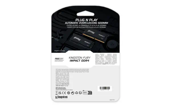 32GB 2666MT/s DDR4 CL16 SODIMM FURY Impact - Kingston - Mémoire - visuel 4