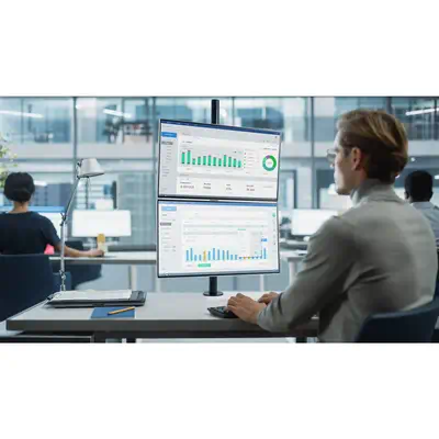 Kensington Bras pour 2 écrans superposés - Accessoire Moniteur - visuel 2