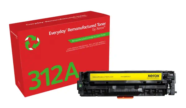 Toner remanufacturé Jaune Everyday™ de Xerox compatible avec HP 312A (CF382A), Capacité standard - visuel 1