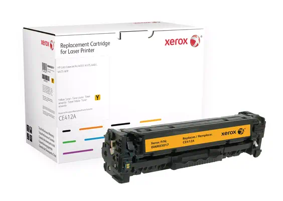 Achat Toner Xerox Toner jaune. Equivalent à HP CE412A. Compatible avec