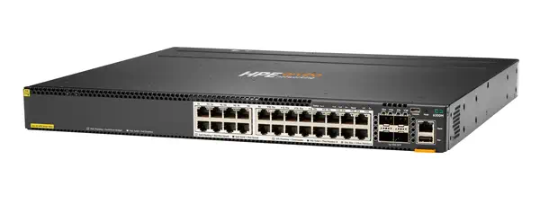 Aruba Networking CX 6300M 24-port Smart Rate 1/2.5/5GbE Class 6 PoE and 4-port SFP56 Switch - HP - Switchs et Hubs - visuel 2