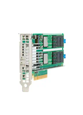 Dispositif d'amorçage SE NS204i-p x2 voies NVMe PCIe3 HP - visuel 1 - hello RSE - Mise en miroir simple et sécurisée du système d’exploitation grâce au RAID 1 matériel dédié