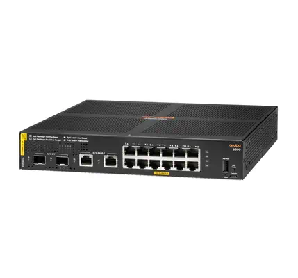 Aruba 6000 12G Class4 PoE 2G/2SFP 139W HP - visuel 1 - hello RSE - Commutateurs de couche d'accès Aruba CX d'entrée de gamme