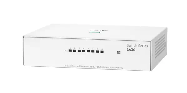 Networking Instant On Switch 8p Gigabit 1430 HP - visuel 1 - hello RSE - Connectivité Ethernet non gérée pour les petites entreprises