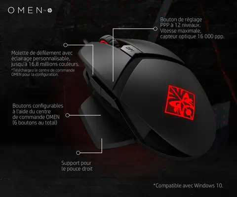Souris Reactor OMEN by HP HP - visuel 1 - hello RSE - Optimisé par OMEN Command Center