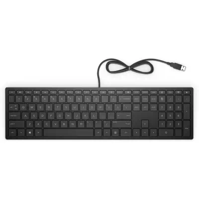 HP PAV WIRED KEYBOARD 300 EN clavier Bureau USB Noir - Clavier - visuel 4