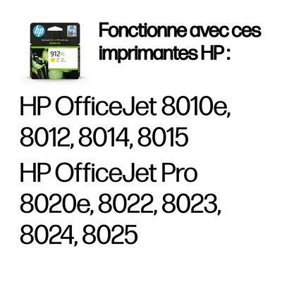 912XL Cartouche d'encre jaune authentique, grande capacité - HP - Cartouches d'encre - visuel 4