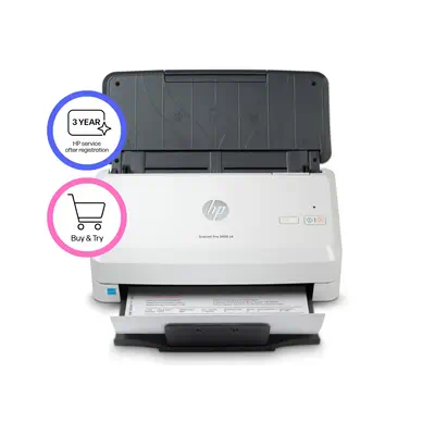 HP Scanjet Pro 3000 s4 Alimentation feuille à feuille de scanner 600 x 600 DPI A4 Noir, Blanc - Scanner - visuel 5