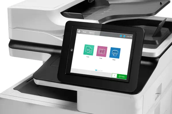 Imprimante multifonction HP LaserJet M635fht Enterprise HP - visuel 1 - hello RSE - Conçue pour économiser