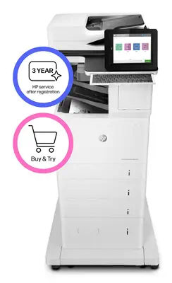 Imprimante multifonction HP LaserJet Enterprise Flow M635z - Multifonctions Laser - visuel 6