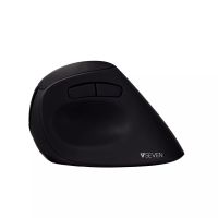 Revendeur officiel V7 Souris optique ergonomique verticale sans fil MW500 avec 6 boutons et résolution réglable – Noir