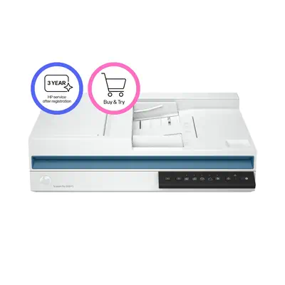 Scanjet Pro 2600 f1 Scanner à plat A4 avec chargeur automatique, jusqu’à 25 ppm/50 ipm, 600 x 600 DP - HP - visuel 2