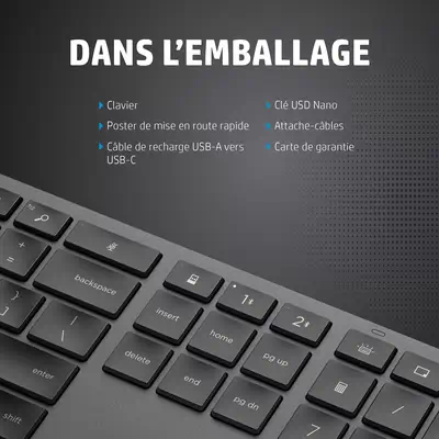 Clavier sans fil HP 975 double mode - visuel 1