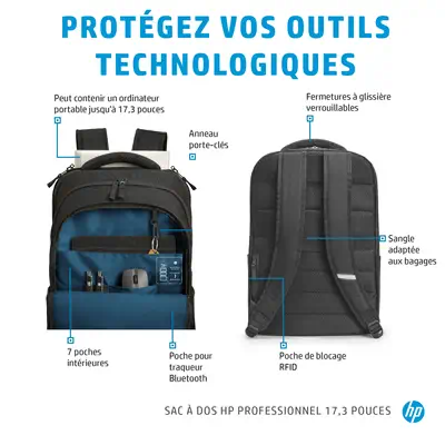 Sac à dos HP Professional 17,3 pouces - Sacoche & Housse - visuel 10