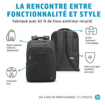 Sac à dos HP Professional 17,3 pouces - Sacoche & Housse - visuel 9