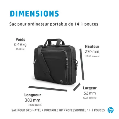 Sacoche pour ordinateur portable HP Professional 14,1 pouces - Sacoche & Housse - visuel 5