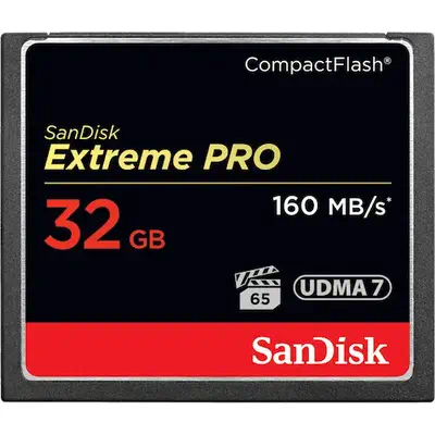 SanDisk 32GB Extreme Pro CF 160MB/s 32 Go CompactFlash - Sandisk - Carte Mémoire - visuel 1