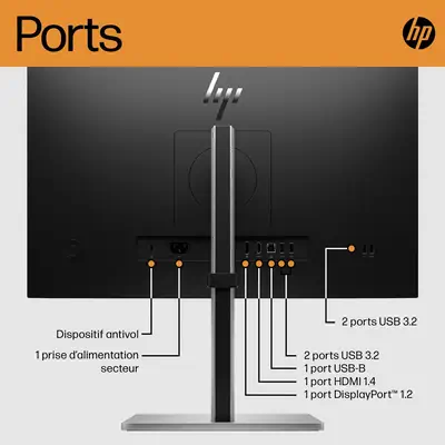 HP E-Series Écran FHD E24 G5 - Ecran Ordinateur - visuel 6