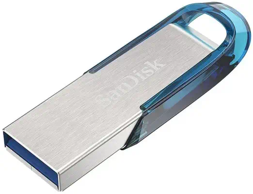 SanDisk Ultra Flair lecteur USB flash 64 Go USB Type-A 3.2 Gen 1 (3.1 Gen 1) Bleu, Argent - Sandisk - Adaptateur stockage - visuel 5