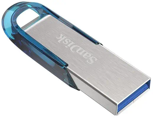 SanDisk Ultra Flair lecteur USB flash 64 Go USB Type-A 3.2 Gen 1 (3.1 Gen 1) Bleu, Argent - Sandisk - Adaptateur stockage - visuel 3
