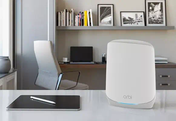 NETGEAR Orbi RBS760 Tri-bande (2,4 GHz / 5 GHz / 5 GHz) Wi-Fi 6 (802.11ax) Blanc 2 Interne - Netgear - Borne Wifi - visuel 2
