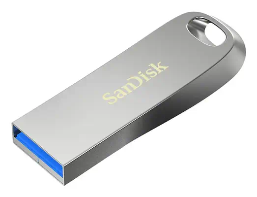 SanDisk Ultra Luxe lecteur USB flash 256 Go USB Type-A 3.2 Gen 1 (3.1 Gen 1) Argent - Sandisk - Adaptateur stockage - visuel 1