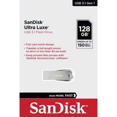 SanDisk 00183581 lecteur USB flash 128 Go USB Type-A 3.2 Gen 1 (3.1 Gen 1) Argent - Sandisk - Adaptateur stockage - visuel 4