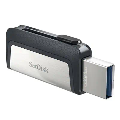 SanDisk 173338 lecteur USB flash 64 Go USB Type-A / USB Type-C Noir, Argent - Sandisk - Adaptateur stockage - visuel 4