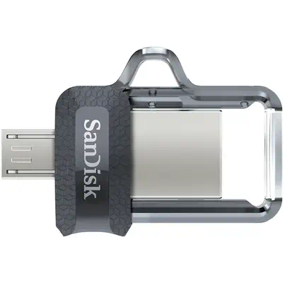 SanDisk Ultra Dual m3.0 lecteur USB flash 32 Go USB Type-A / Micro-USB 3.2 Gen 1 (3.1 Gen 1) Noir, A - Sandisk - Adaptateur stockage - visuel 3