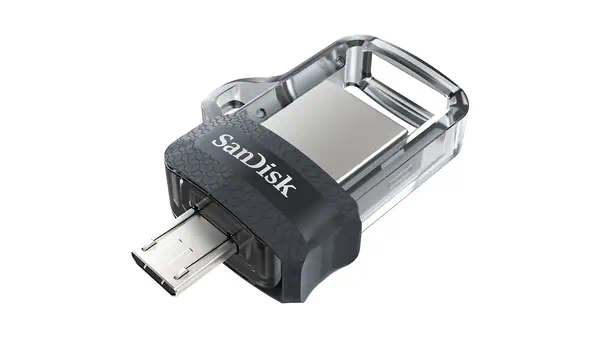 SanDisk Ultra Dual m3.0 lecteur USB flash 32 Go USB Type-A / Micro-USB 3.2 Gen 1 (3.1 Gen 1) Noir, A - Sandisk - Adaptateur stockage - visuel 1