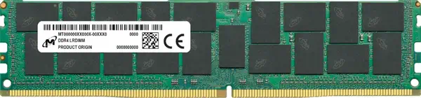 Micron MTA36ASF8G72LZ-3G2R module de mémoire 64 Go 1 x 64 Go DDR4 288-pin DIMM ECC - Mémoire - visuel 1