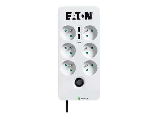 EATON Multiprises parafoudre 10A Protection Box 6 prises FR - Eaton - Onduleur - visuel 2