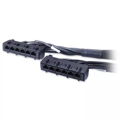 Vente Câble RJ et Fibre optique APC Data Distribution Cable CAT6 UTP CMR 6XRJ-45 Black