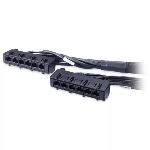 Vente APC Data Distribution Cable CAT6 UTP CMR 6XRJ-45 Black 5FT 1.5m au meilleur prix