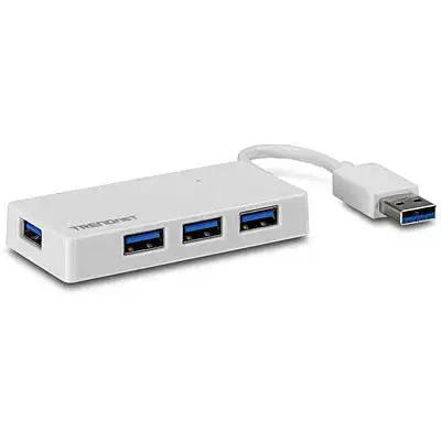 Trendnet TU3-H4E hub & concentrateur 5000 Mbit/s Blanc - Switchs et Hubs - visuel 2