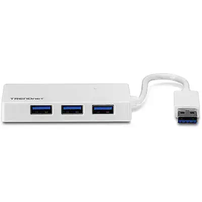 Trendnet TU3-H4E hub & concentrateur 5000 Mbit/s Blanc - Switchs et Hubs - visuel 3