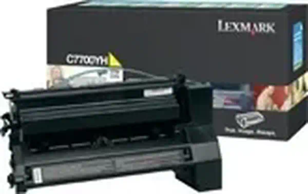 LEXMARK C770, C772 cartouche de toner jaune haute - Lexmark - Toner - visuel 1
