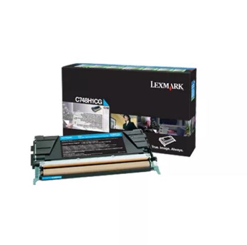 Revendeur officiel Toner LEXMARK C748 cartouche de toner cyan haute capacité 10.000 pages pack