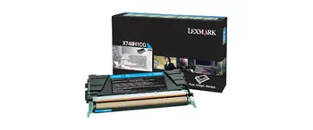 Revendeur officiel Toner LEXMARK X748 cartouche de toner cyan haute capacité 10