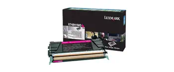 Revendeur officiel Toner LEXMARK X748 10K cartouche de toner magenta haute