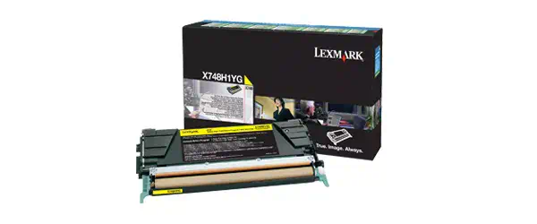 Vente LEXMARK X748 cartouche de toner jaune haute capacité 10 au meilleur prix