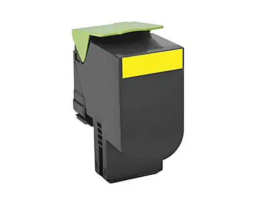 Lexmark 80C0X40 Cartouche de toner 1 pièce(s) Original Jaune - Toner - visuel 1