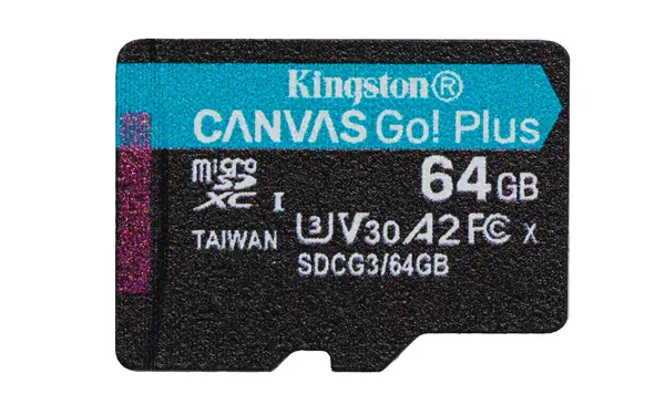 Carte microSDXC Canvas Go Plus 170R A2 U3 V30 de 64 Go sans ADP - Kingston - Carte Mémoire - visuel 1