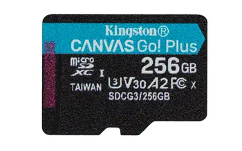 Avantages Carte Mémoire Kingston SDCG3/256GBSP