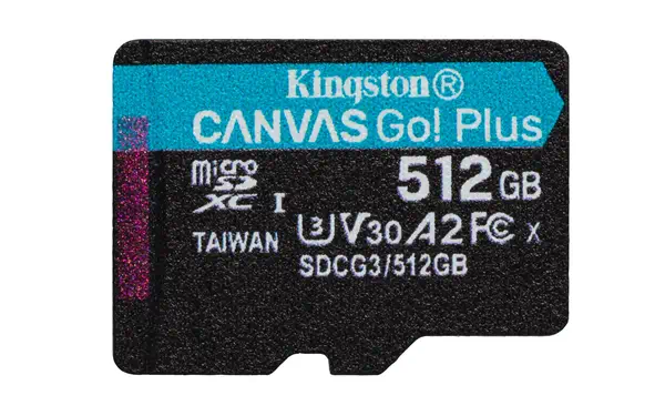 Carte microSDXC Canvas Go Plus 170R A2 U3 Kingston - visuel 1 - hello RSE - Durable