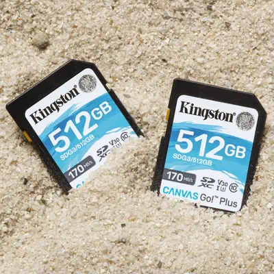 Carte SDXC Canvas Go Plus 170R C10 UHS-I Kingston - visuel 1 - hello RSE - Performances UHS Speed Class 3 et Video Speed Class 30