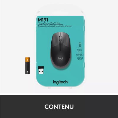 Logitech M190 Full-Size Wireless Mouse Logitech - visuel 12 - hello RSE
