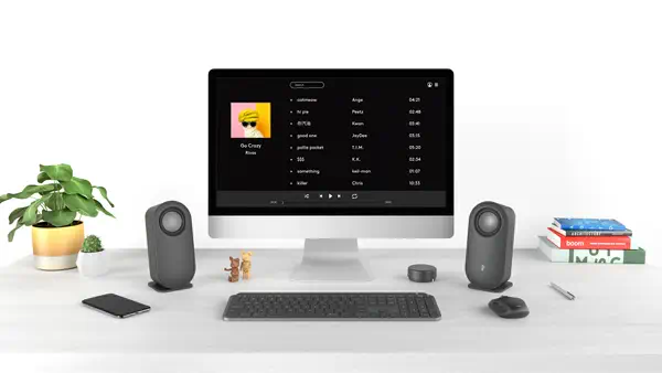 Haut-parleurs pour ordinateur Z407 Bluetooth avec caisson de basses et commande sans fil - Logitech - Casque Micro - visuel 6