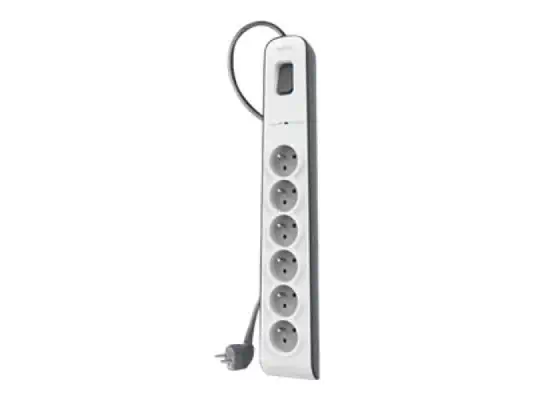BELKIN Multiprise/Parafoudre 6 Prises Cordon 2m - Belkin - Accessoires Tablette - visuel 1